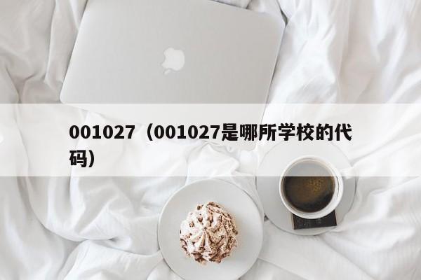 001027（001027是哪所学校的代码）