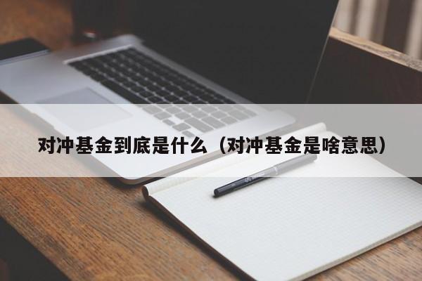 对冲基金到底是什么（对冲基金是啥意思）