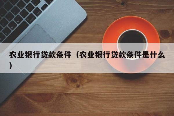 农业银行贷款条件（农业银行贷款条件是什么）