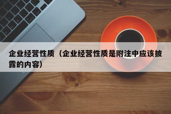 企业经营性质（企业经营性质是附注中应该披露的内容）