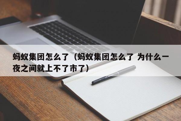 蚂蚁集团怎么了（蚂蚁集团怎么了 为什么一夜之间就上不了市了）