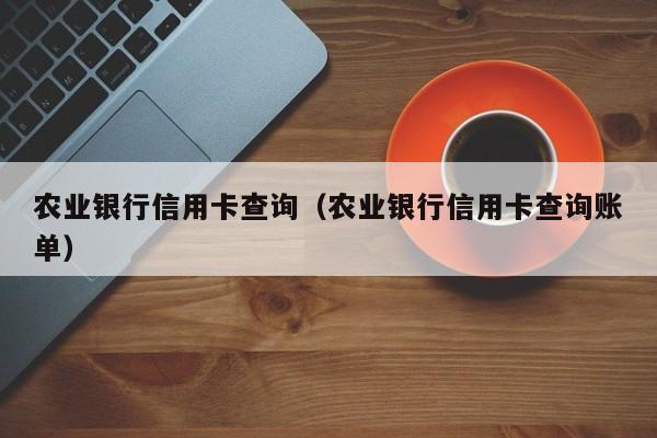农业银行信用卡查询（农业银行信用卡查询账单）