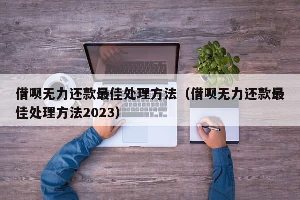 借呗无力还款最佳处理方法（借呗无力还款最佳处理方法2023）