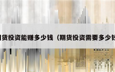 期货投资能赚多少钱（期货投资需要多少钱）