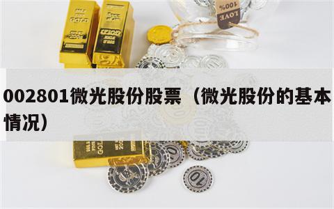 002801微光股份股票（微光股份的基本情况）