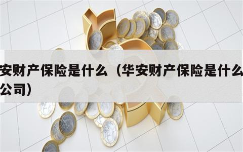 华安财产保险是什么（华安财产保险是什么保险公司）