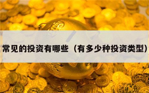 常见的投资有哪些（有多少种投资类型）