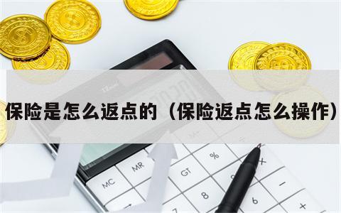 保险是怎么返点的（保险返点怎么操作）