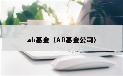 ab基金（AB基金公司）