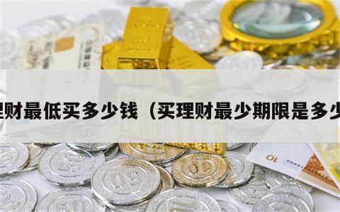 理财最低买多少钱（买理财最少期限是多少）