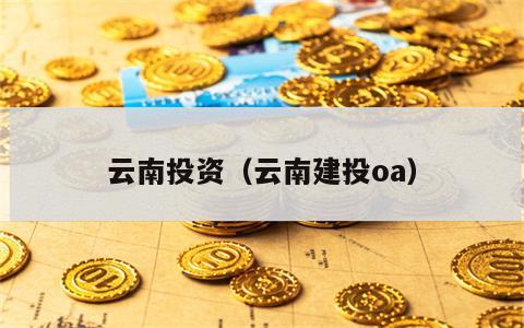 云南投资（云南建投oa）