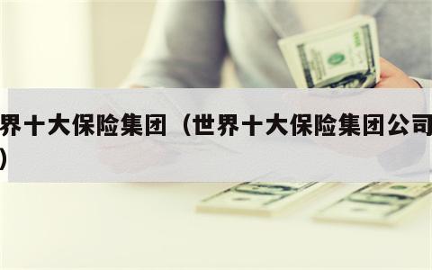 世界十大保险集团（世界十大保险集团公司排名）