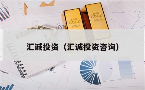 汇诚投资（汇诚投资咨询）