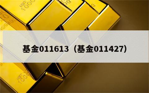 基金011613（基金011427）