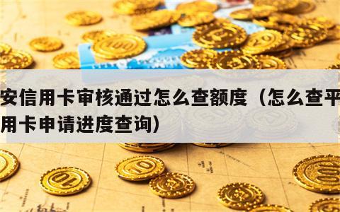 平安信用卡审核通过怎么查额度（怎么查平安信用卡申请进度查询）
