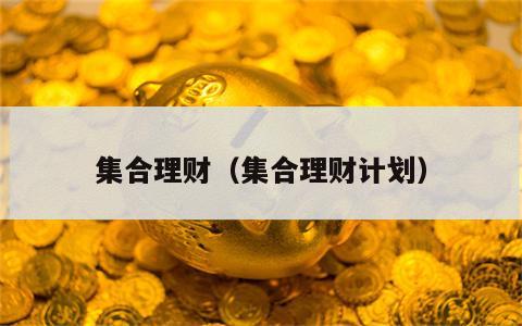 集合理财（集合理财计划）