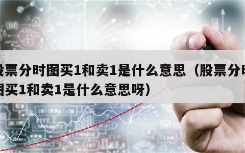 股票分时图买1和卖1是什么意思（股票分时图买1和卖1是什么意思呀）