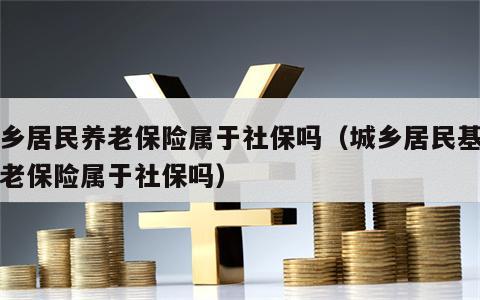 城乡居民养老保险属于社保吗（城乡居民基本养老保险属于社保吗）