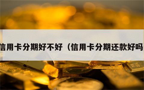 信用卡分期好不好（信用卡分期还款好吗）