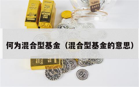 何为混合型基金（混合型基金的意思）
