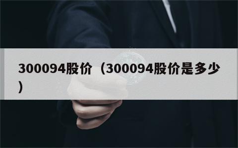 300094股价（300094股价是多少）