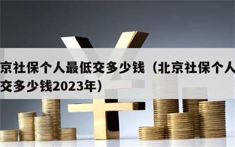 北京社保个人最低交多少钱（北京社保个人最低交多少钱2023年）