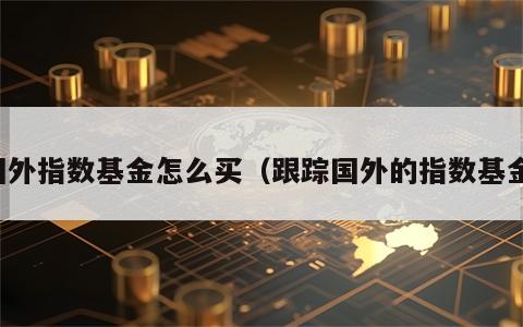 国外指数基金怎么买（跟踪国外的指数基金）
