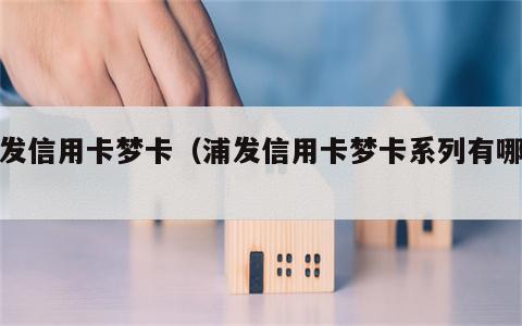 浦发信用卡梦卡（浦发信用卡梦卡系列有哪些）