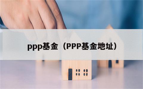 ppp基金（PPP基金地址）