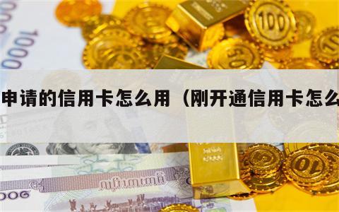 刚申请的信用卡怎么用（刚开通信用卡怎么用）
