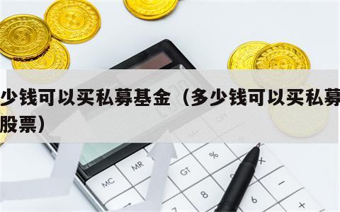 多少钱可以买私募基金（多少钱可以买私募基金股票）