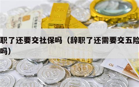 辞职了还要交社保吗（辞职了还需要交五险一金吗）