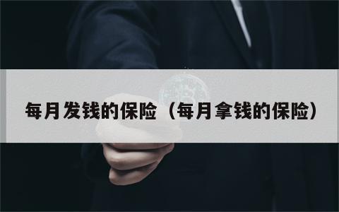 每月发钱的保险（每月拿钱的保险）