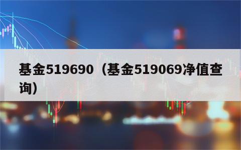 基金519690（基金519069净值查询）