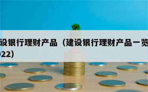 建设银行理财产品（建设银行理财产品一览表2022）