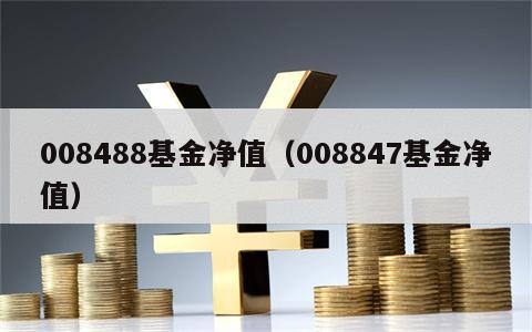 008488基金净值（008847基金净值）
