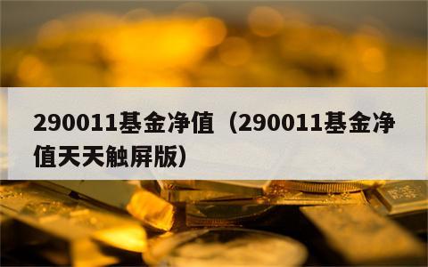 290011基金净值（290011基金净值天天触屏版）