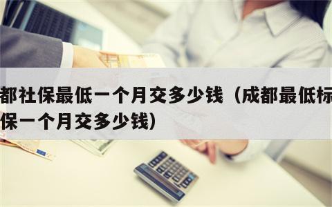 成都社保最低一个月交多少钱（成都最低标准社保一个月交多少钱）