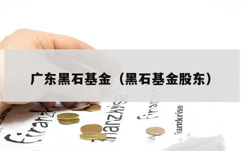 广东黑石基金（黑石基金股东）