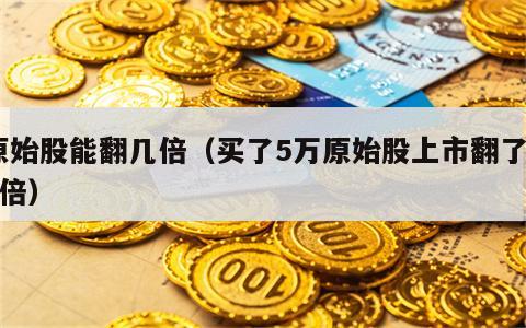 原始股能翻几倍（买了5万原始股上市翻了20倍）