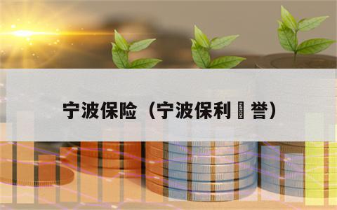 宁波保险（宁波保利瑧誉）