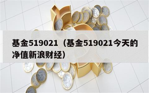 基金519021（基金519021今天的净值新浪财经）