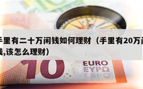 手里有二十万闲钱如何理财（手里有20万闲钱,该怎么理财）