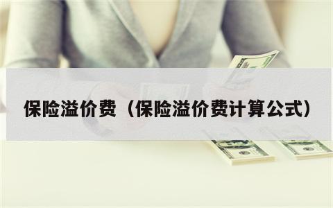 保险溢价费（保险溢价费计算公式）