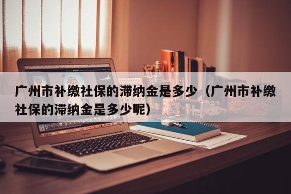 广州市补缴社保的滞纳金是多少（广州市补缴社保的滞纳金是多少呢）