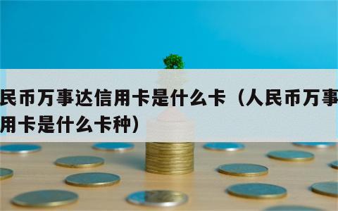 人民币万事达信用卡是什么卡（人民币万事达信用卡是什么卡种）
