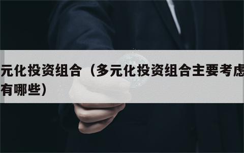 多元化投资组合（多元化投资组合主要考虑因素有哪些）