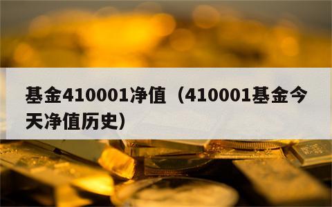 基金410001净值（410001基金今天净值历史）