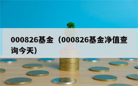 000826基金（000826基金净值查询今天）