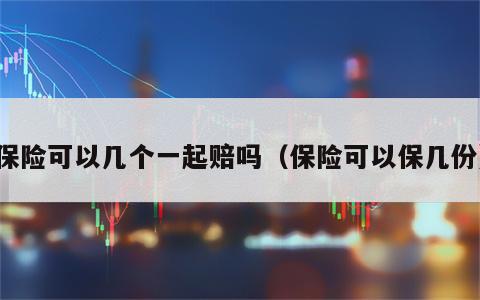 保险可以几个一起赔吗（保险可以保几份）
